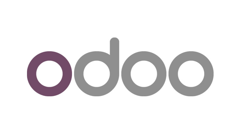 Logo de Odoo en couleur sur fond blanc