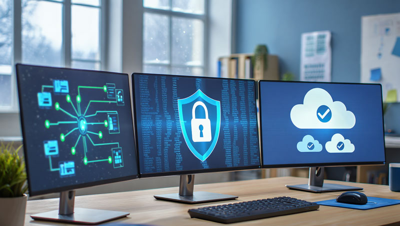 Cybersécurité PME Wallonie | ESET + WatchGuard + Serenity Backup - Le triple bouclier de cybersécurité de Polynome